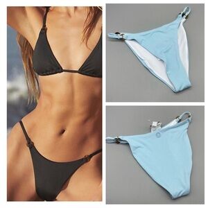 New! Free People x rhythm swim ring itsy pant bikini bottom blue 1901